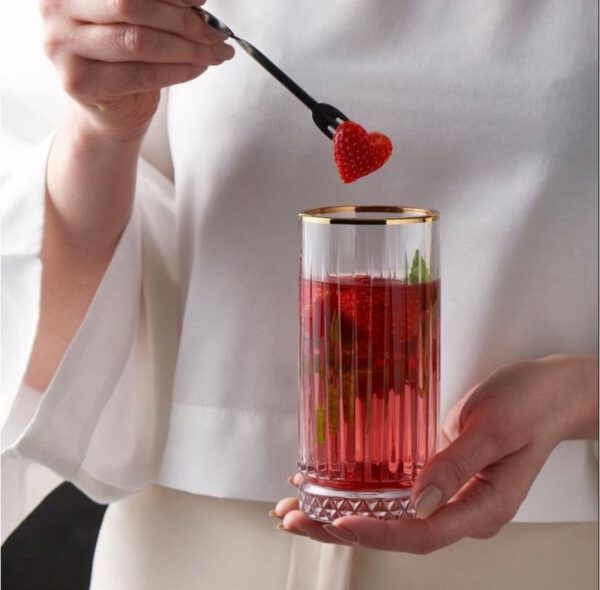 Pasabahce Elysia Golden Touch Glazen – 28 cl – 4 stuks